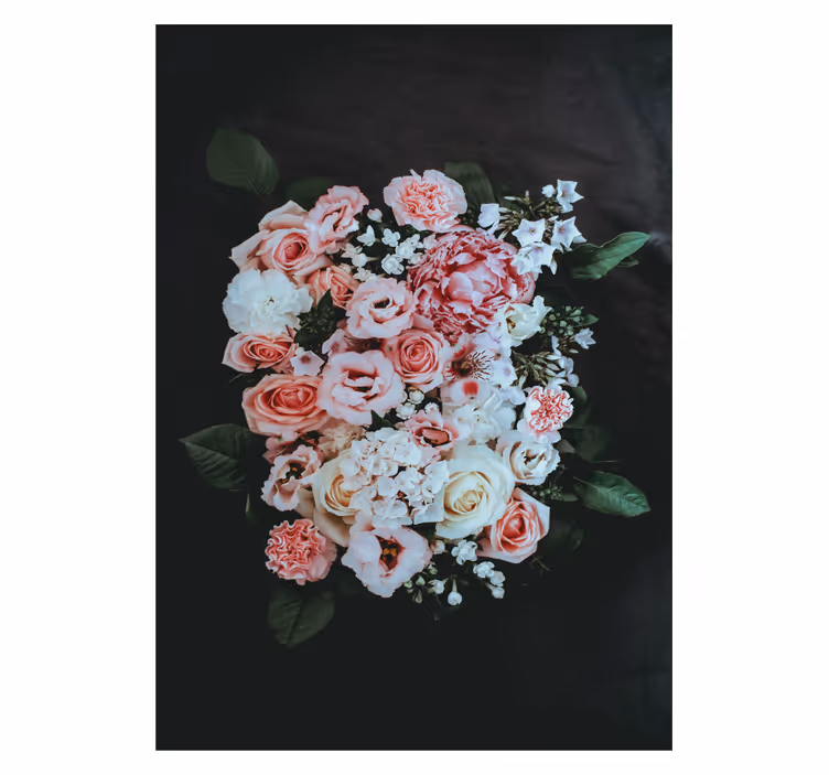 Estore de rolo florais arranjo floral florescendo - TenStickers