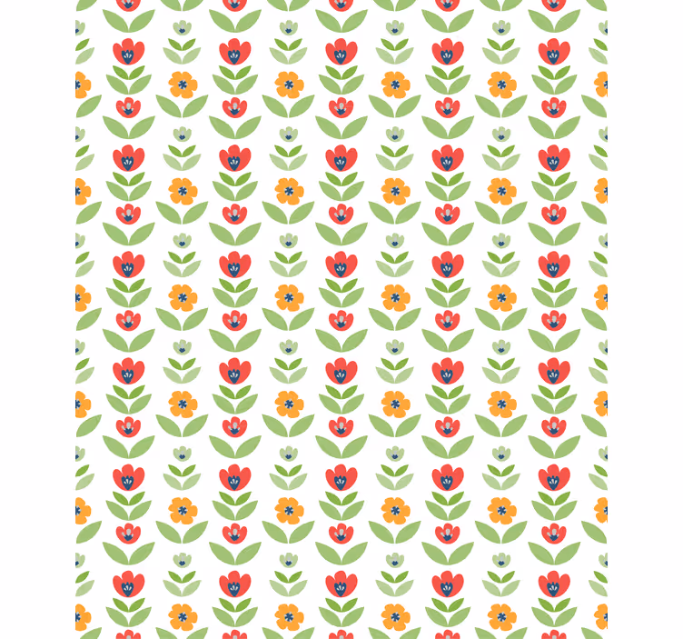 Estore de rolo flores e plantas padrão floral encantador - TenStickers