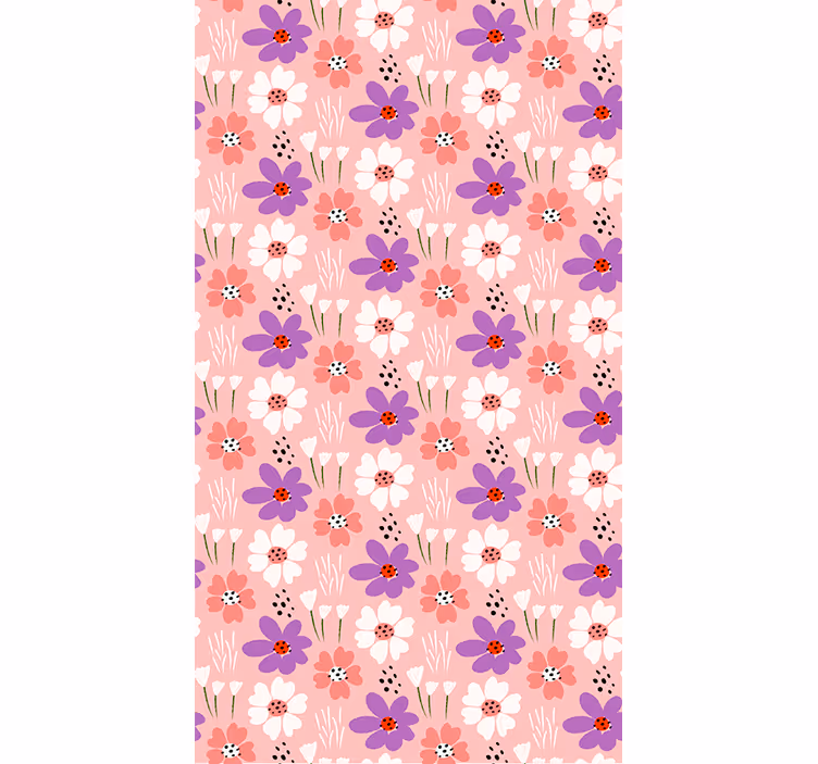 Estore de rolo florais delícia de padrão floral - TenStickers