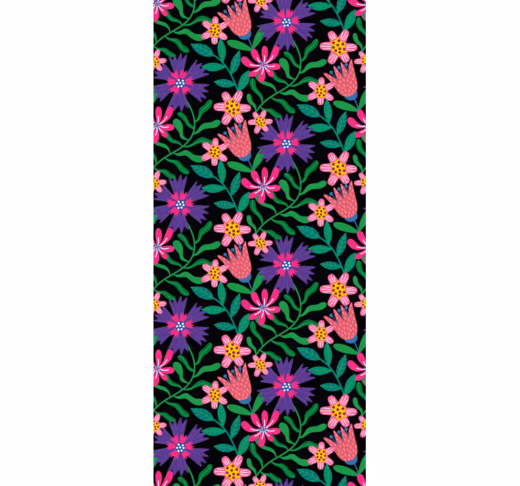 Estore de rolo flores e plantas design de harmonia floral - TenStickers