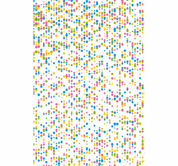 Estore de rolo quarto de bebé padrão de pontos coloridos - TenStickers