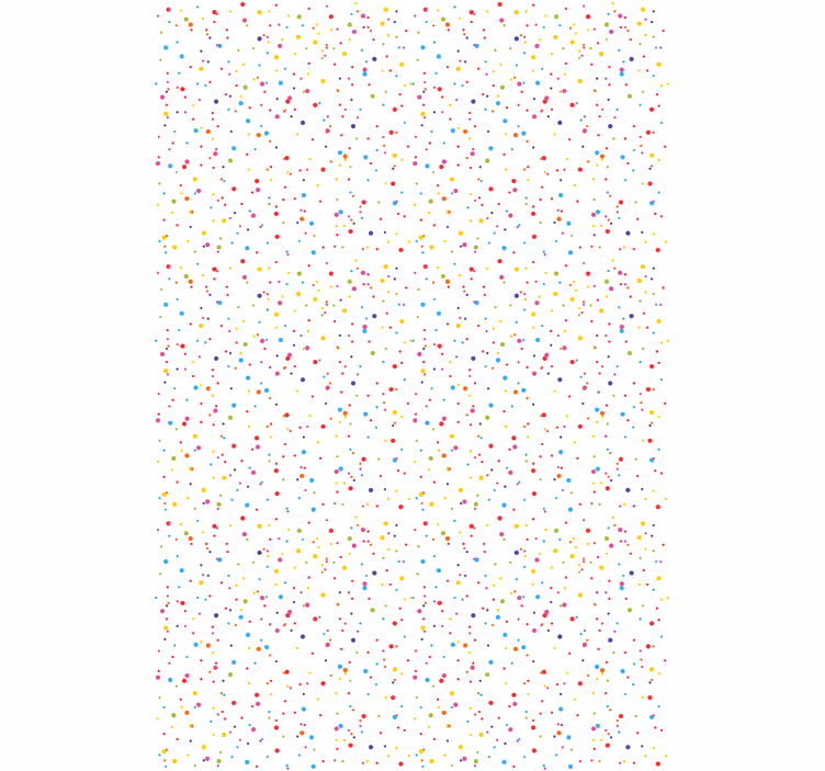 Pequenos pontos coloridos com textura e padrão cego - TenStickers