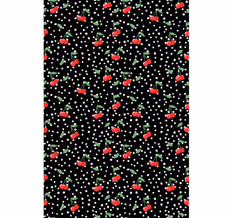 Estore de rolo frutas e verduras tema flor de cerejeira - TenStickers