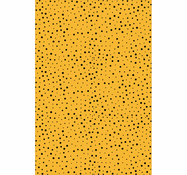 Estore de rolo cor lisa design amarelo pontilhado - TenStickers