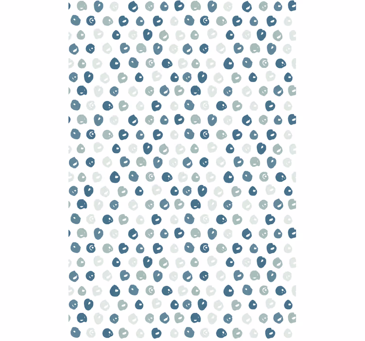 Estore de rolo para sala pontos pintados de azul - TenStickers