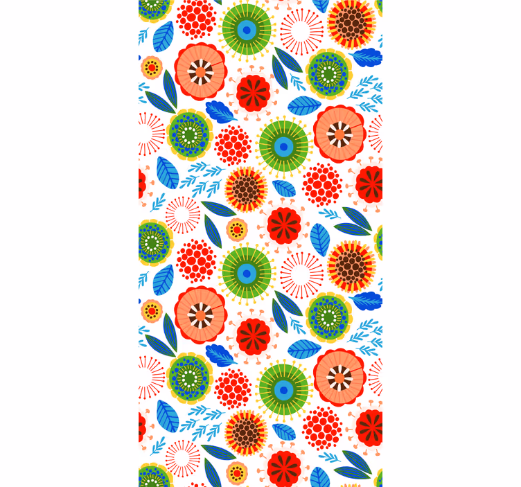 Cortina flor polaco multicor - TenStickers