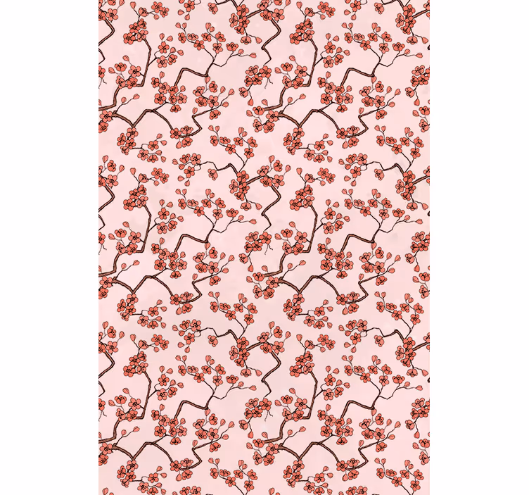 Estore de rolo flores e plantas ramos de cerejeira - TenStickers