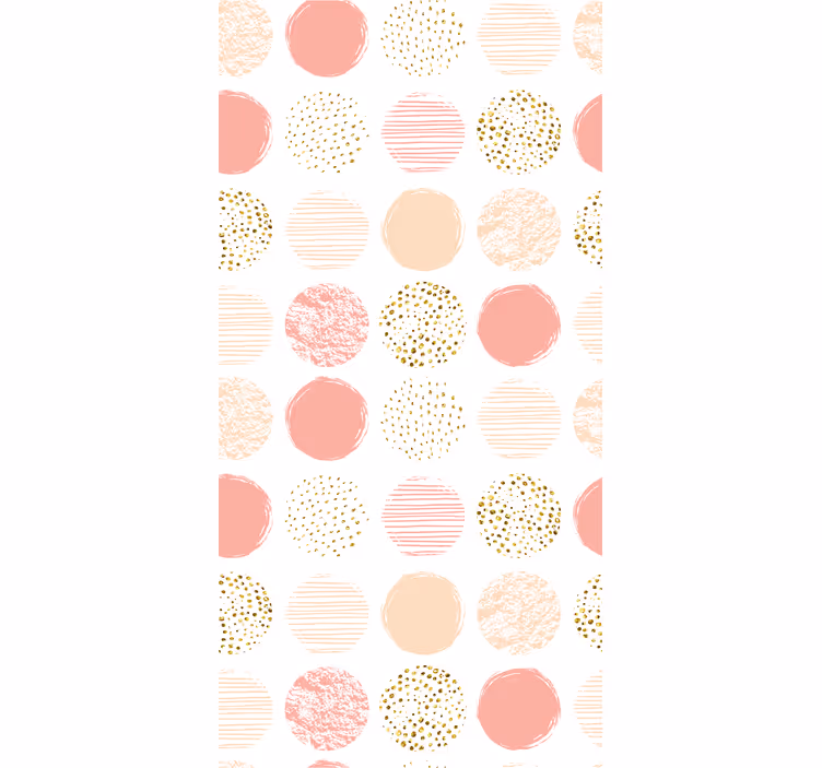 Estore de rolo modernos variedade de pontos pastel - TenStickers