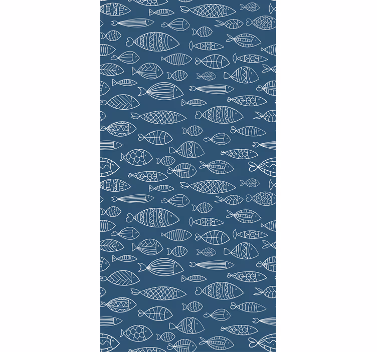Estores de rolo de animais design de padrão de peixe - TenStickers