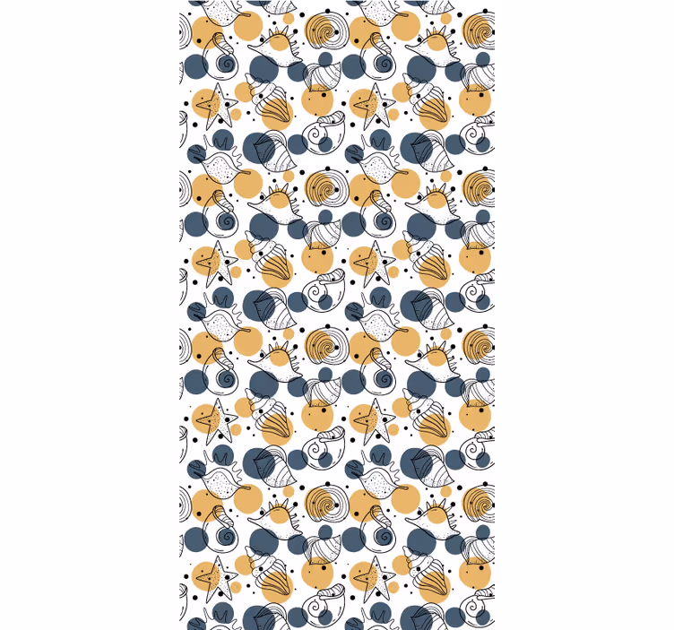 Estores de rolo de animais vida marinha abstrata - TenStickers