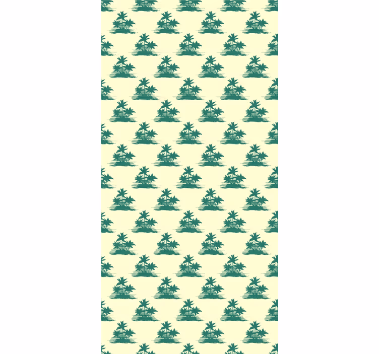 Estores de rolo de árvores silhuetas de palmeiras tropicais - TenStickers