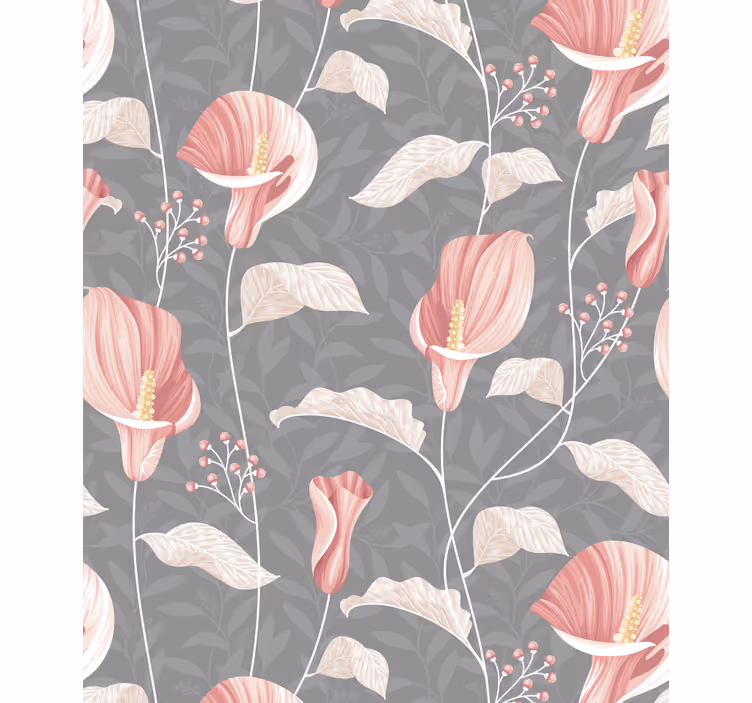 Estore de rolo flores e plantas elegante arranjo de flores - TenStickers