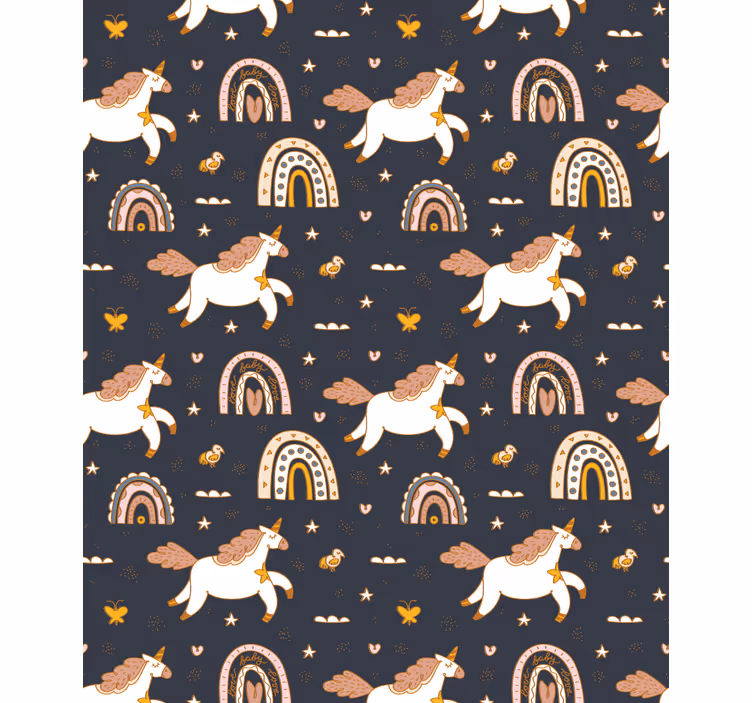 Estore de rolo infantil motivo de unicórnio encantador - TenStickers