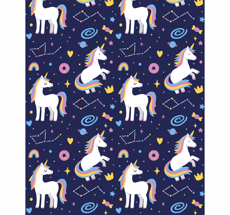 Estor tema fantasia unicórnio - TenStickers