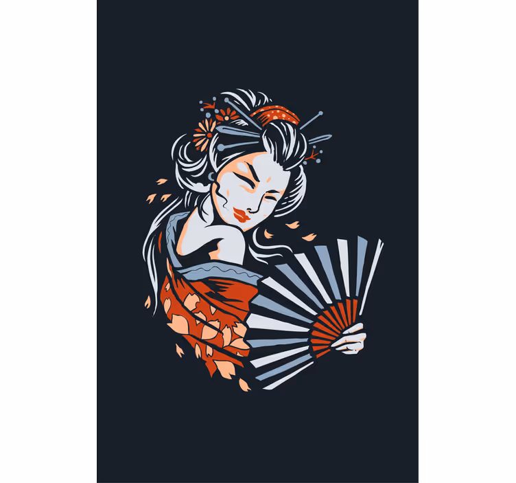 Estore de rolo original dança graciosa do leque - TenStickers