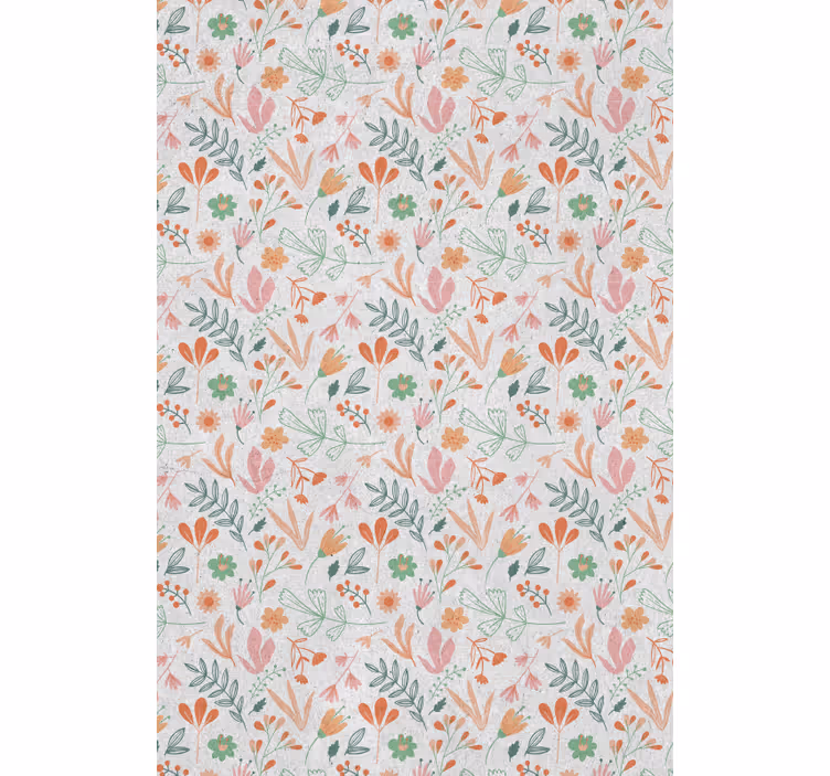 Estore de rolo flores e plantas conceito de oásis botânico - TenStickers