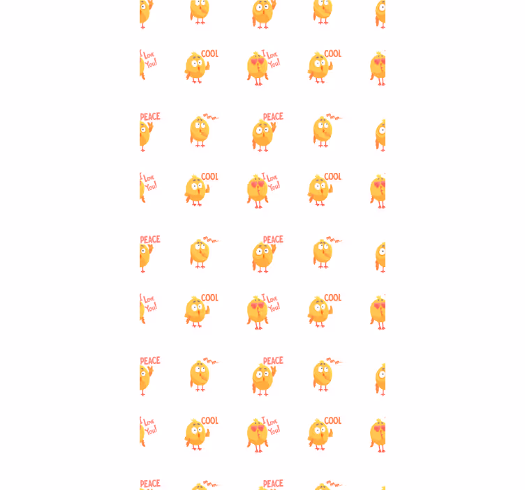 Estores de rolo de animais expressões de pássaros fofos - TenStickers