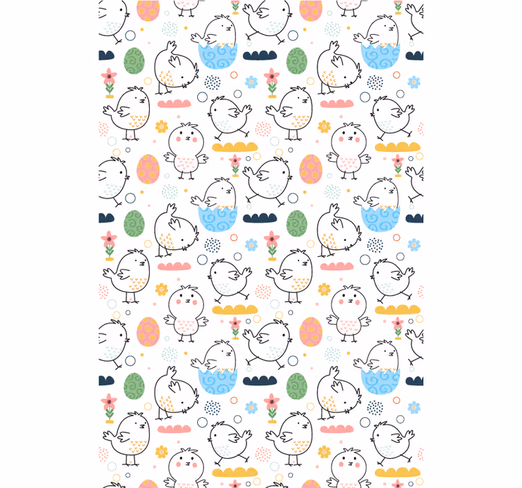 Estores de rolo de animais pintinhos simples - TenStickers