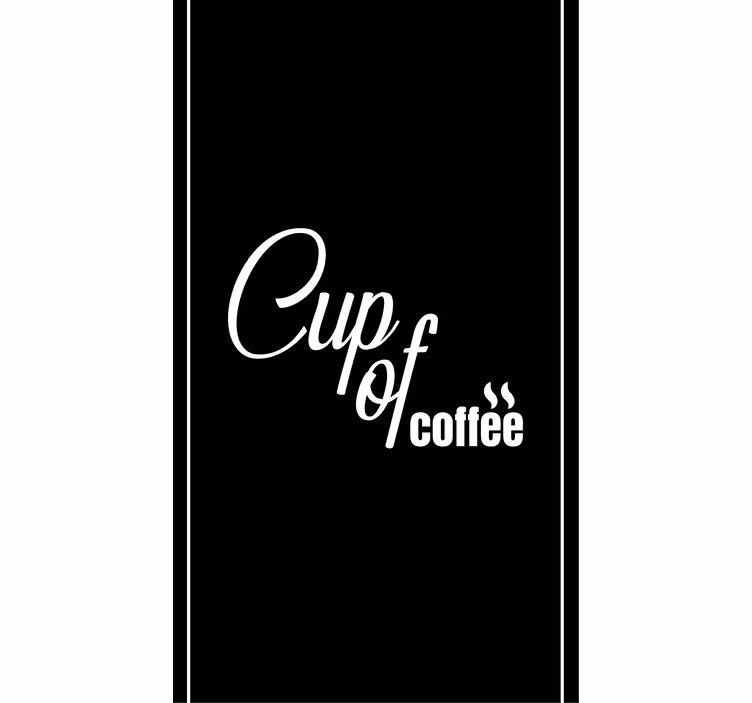 Estore de rolo para cozinha xícara de café - TenStickers