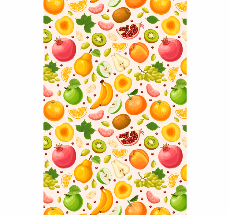 Fatias de frutas e vegetais cegos - TenStickers