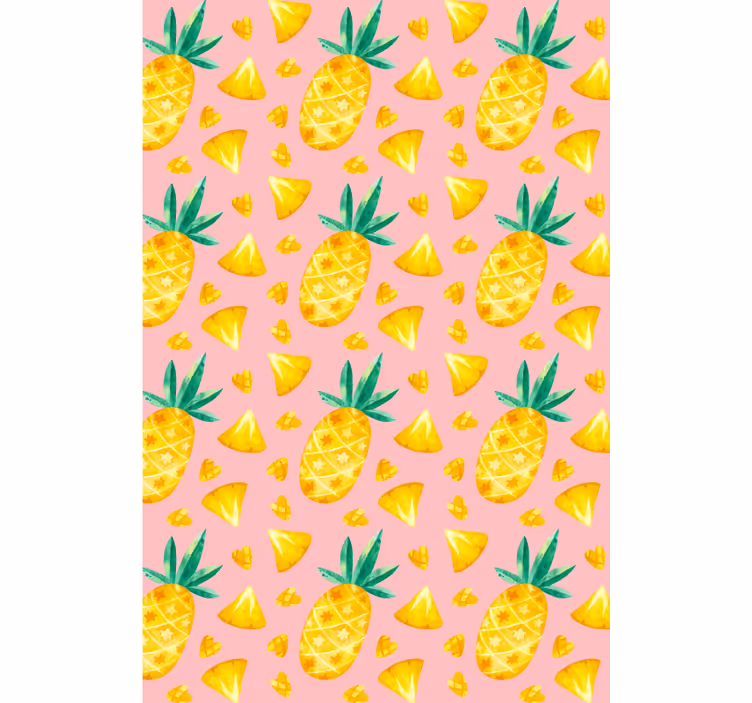 Estore de rolo frutas e verduras estampa de abacaxi - TenStickers