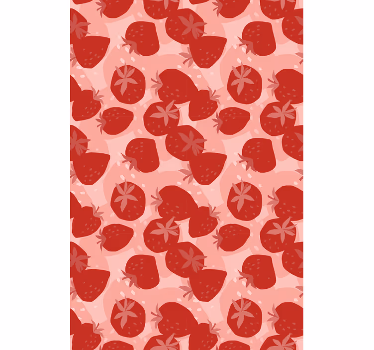 Estore de rolo frutas e verduras tema morango - TenStickers