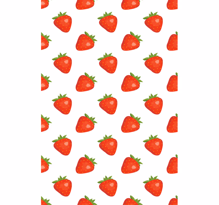 Estore de rolo frutas e verduras motivo de morango - TenStickers