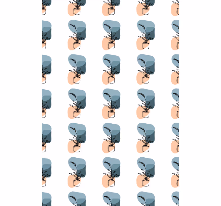 Estore de rolo florais design minimalista de orquídeas - TenStickers