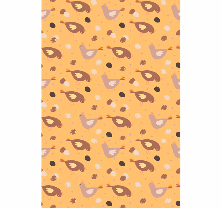 Pintinho laranja padrão vários animais cegos - TenStickers