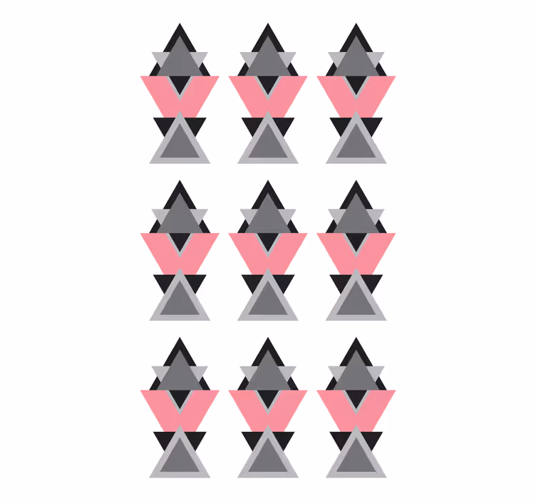 Estore de rolo modernos formas triangulares geométricas - TenStickers