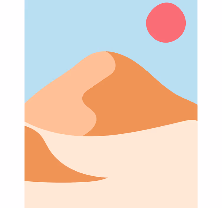 Estore de rolo original paisagem desértica - TenStickers