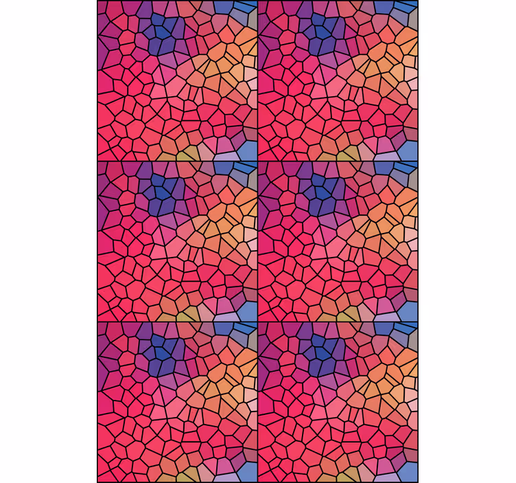 Estore de rolo texturas e padrões padrão de cores em mosaico - TenStickers
