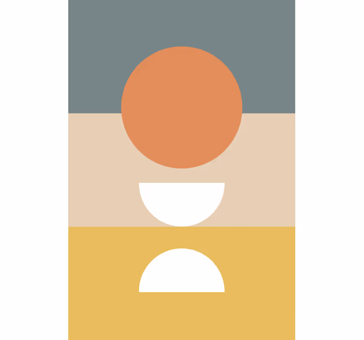 Estore de rolo modernos arranjo de formas geométricas - TenStickers