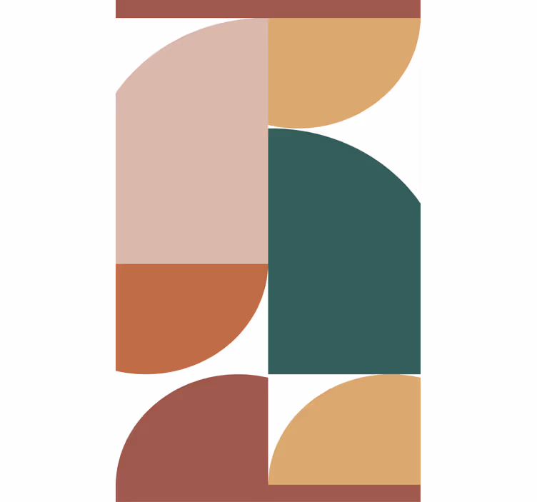 Estore de rolo modernos padrões de círculos geométricos - TenStickers