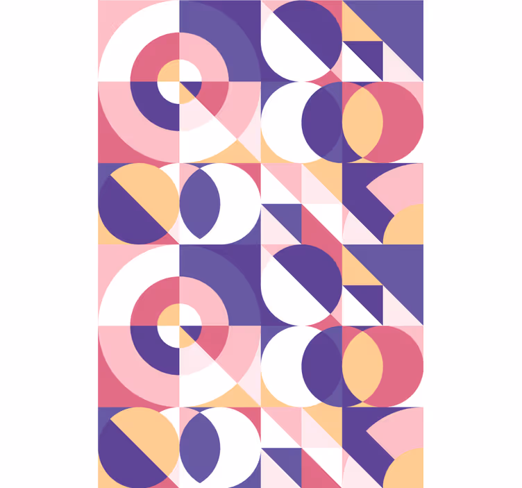 Estore de rolo modernos padrão de círculos geométricos - TenStickers