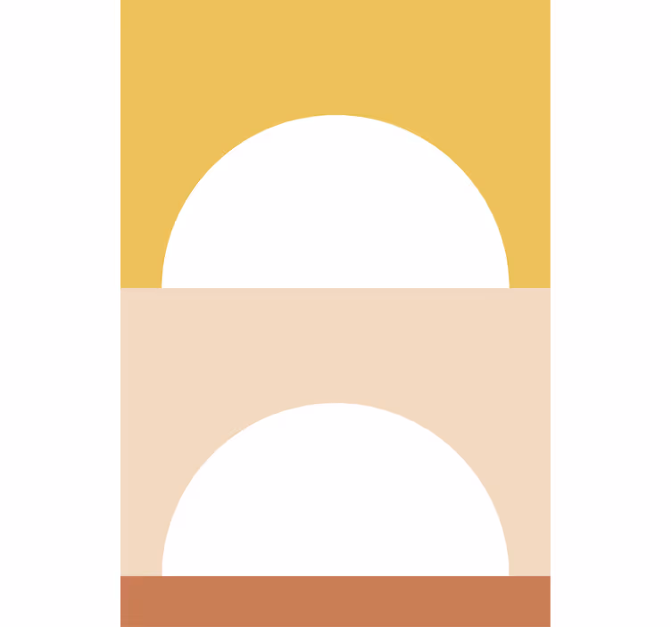 Estore de rolo modernos círculos do sol nascente - TenStickers