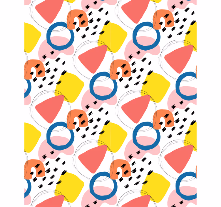 Estore de rolo modernos padrões geométricos peculiares - TenStickers