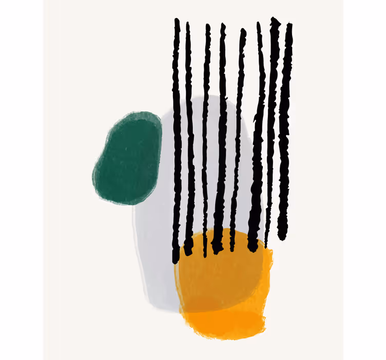 Rianning arte abstrata pintura cega - TenStickers