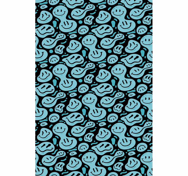 Estore de rolo divertidos padrões de manchas sorridentes - TenStickers