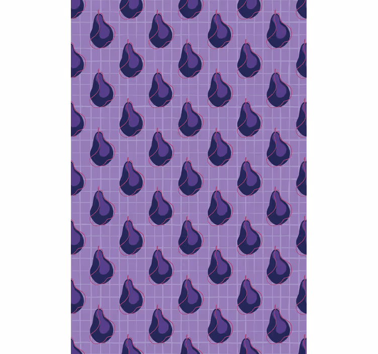 Estore de rolo frutas e verduras design de padrão de figo - TenStickers
