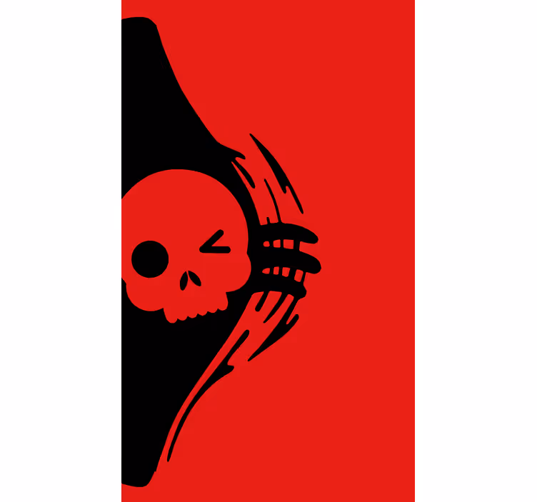 Estore de rolo frikis desenho do emblema da caveira - TenStickers