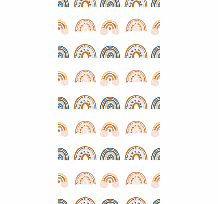 Padrão de cego do arco-íris de outono desenhado à mão - TenStickers