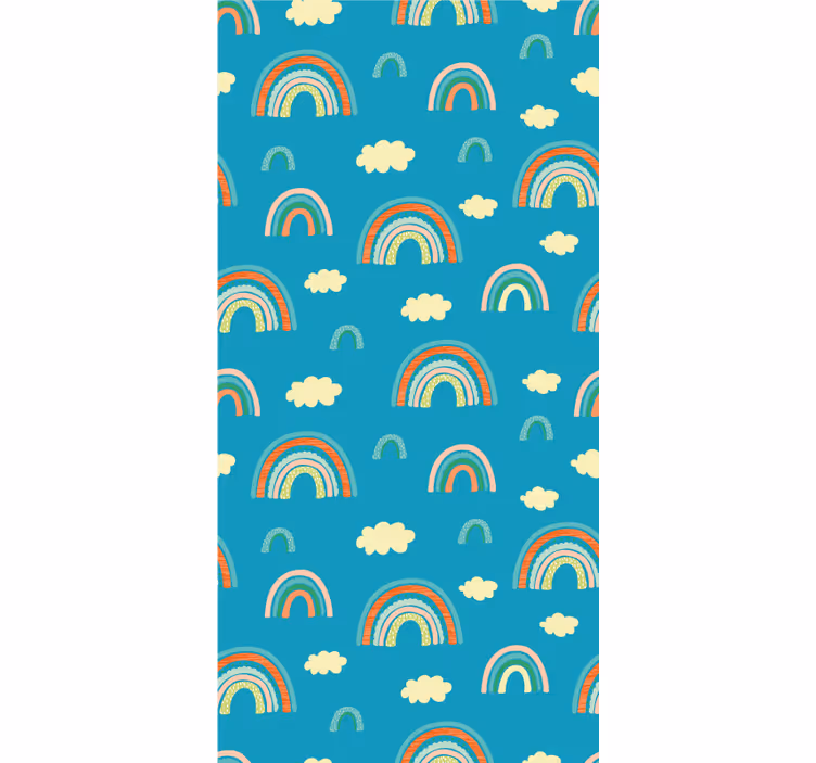 Estore de rolo infantil motivo de arco-íris animado - TenStickers