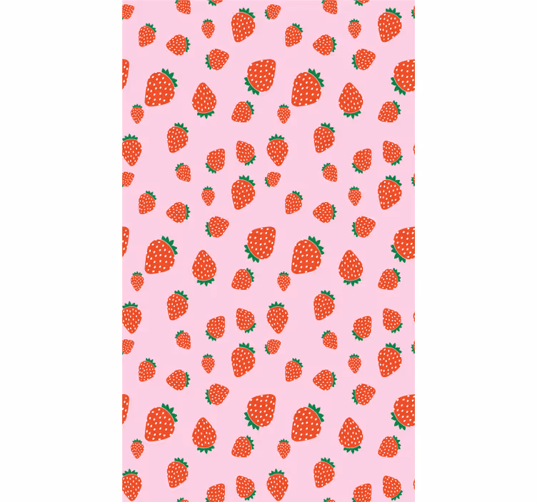 Estore de rolo frutas e verduras estampa de morango - TenStickers