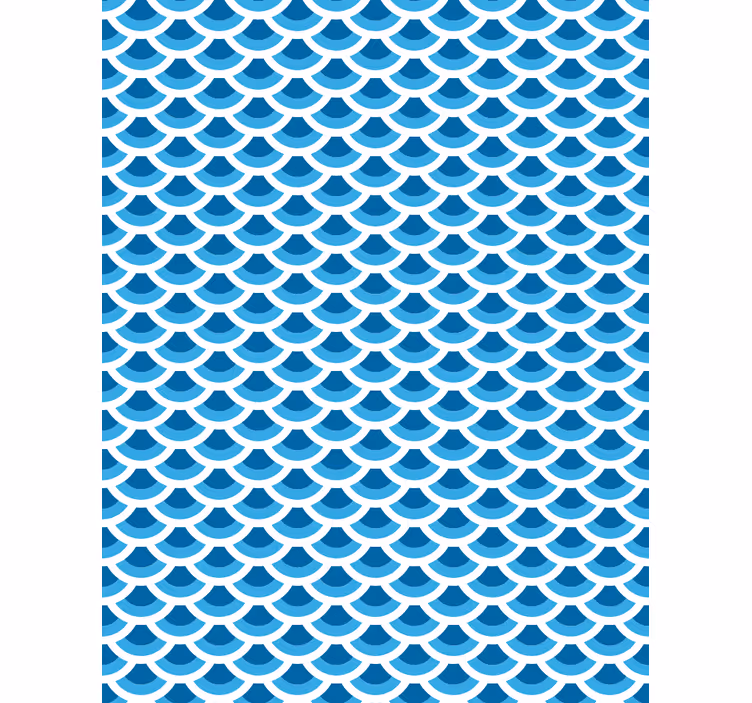 Estore de rolo texturas e padrões padrão de ondas do oceano - TenStickers