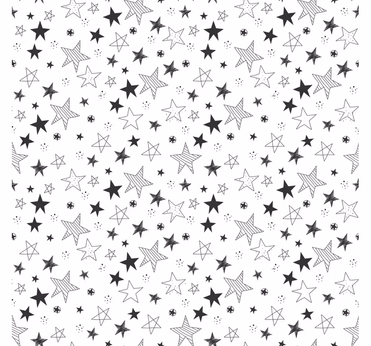 Estore de rolo infantil aventura estrelada cinza - TenStickers