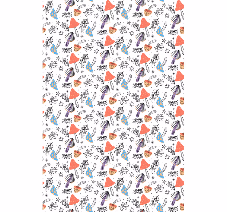 Estore de rolo flores e plantas design floral descolado - TenStickers