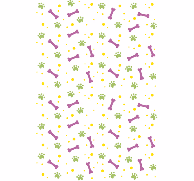 Estores de rolo de animais patas e ossos - TenStickers