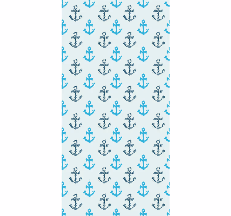 Estore de rolo frikis design de padrão de âncoras - TenStickers