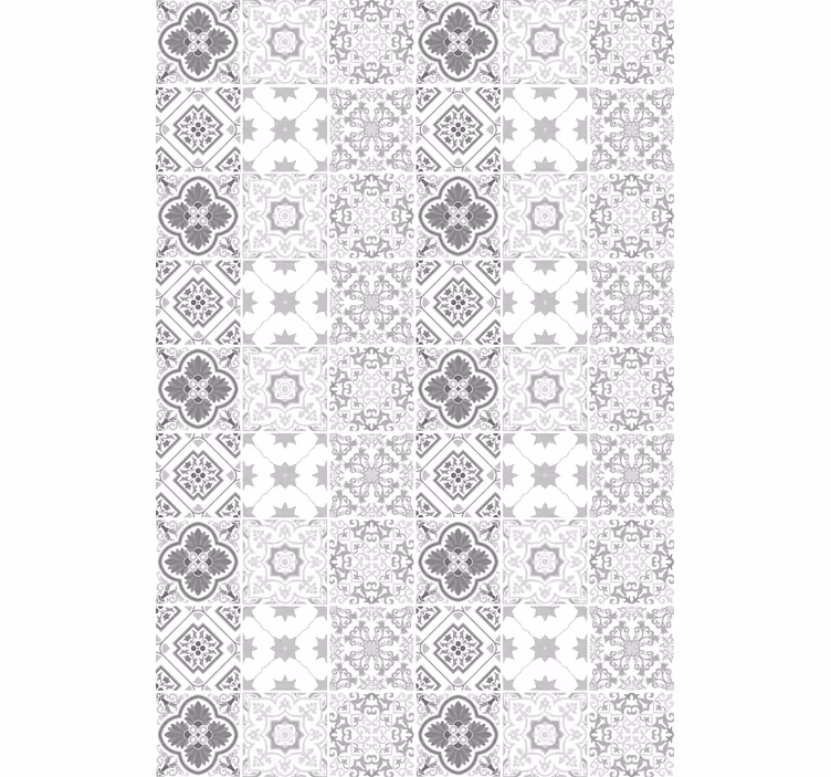 Estore de rolo divertidos azulejos com padrão geométrico - TenStickers